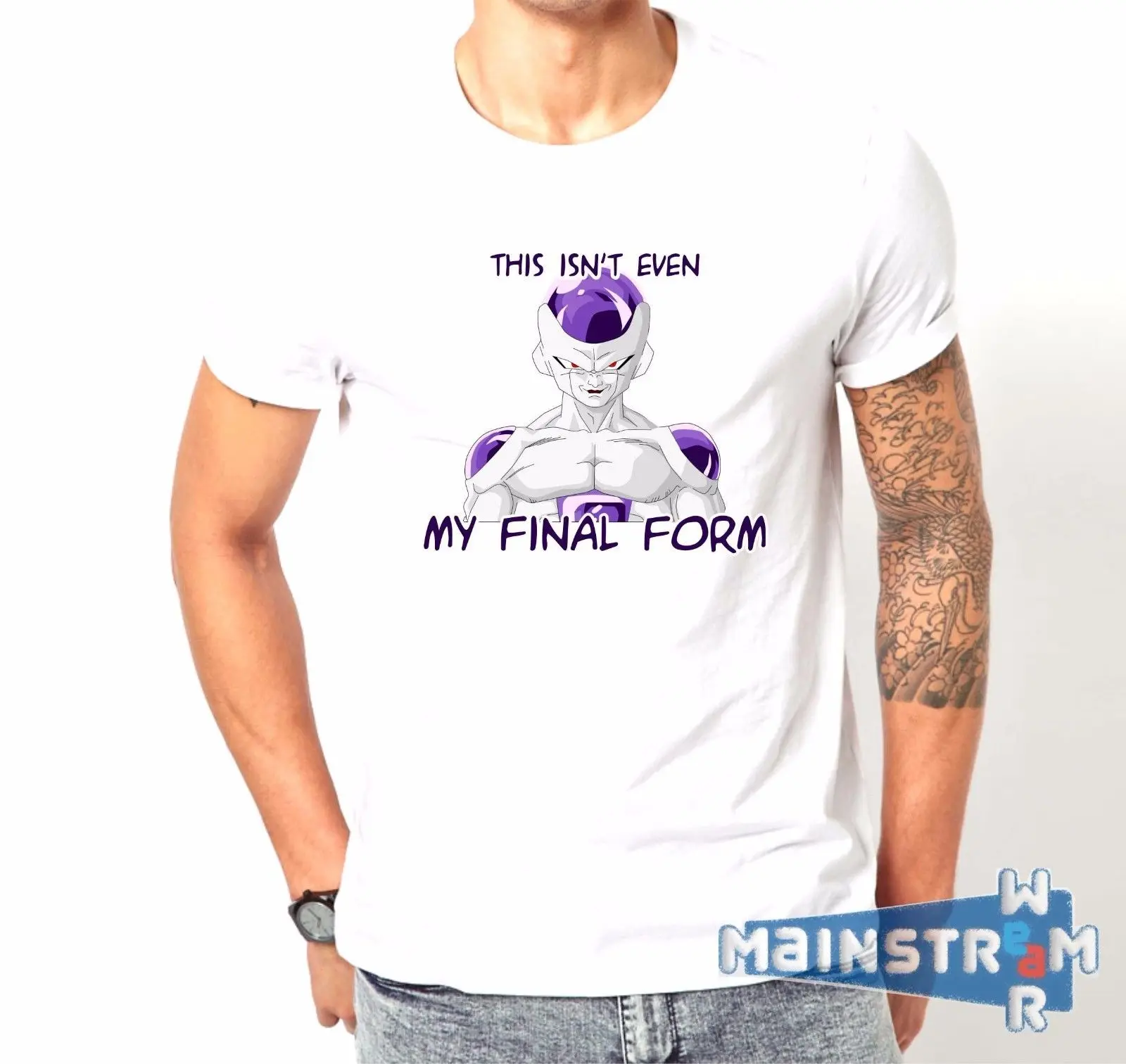 Морозильник футболка Фриза Dragon Ball Z зла Bad Frieza Новое поступление Модные Мужская футболка с длинными рукавами Короткие Футболка с принтом - Цвет: man 2