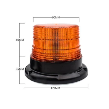 

12V 7.5W LED Warning Light Forklift Traffic Engineering For Car Strobe Light Magnetic Ceiling Lamp
