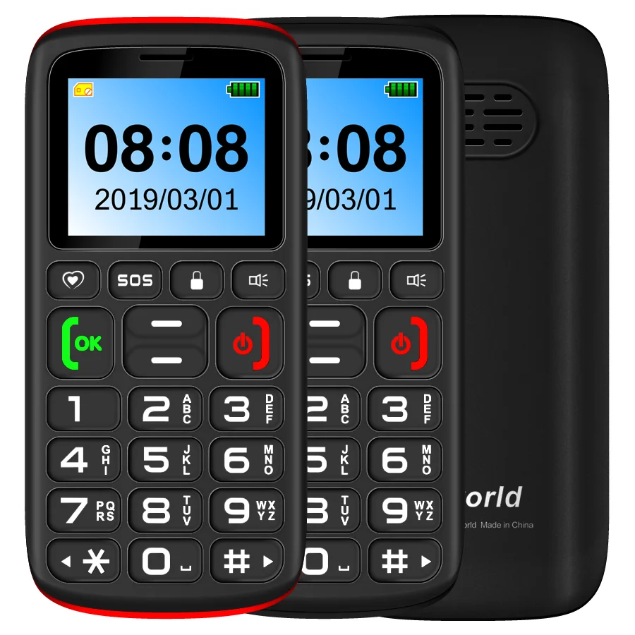 VKworld Z3 Elder Phone 1 77 дюйма 1000 мАч аккумулятор фонарик SOS FM русская английская