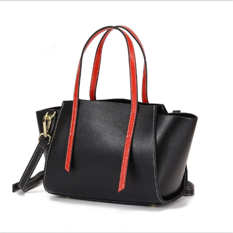 

LAZZOVS 2019 Genuine Leather Bag For Women Shoulder Bags Large Capacity Designer Handbag Fashion Lady Totes Bag High quality
