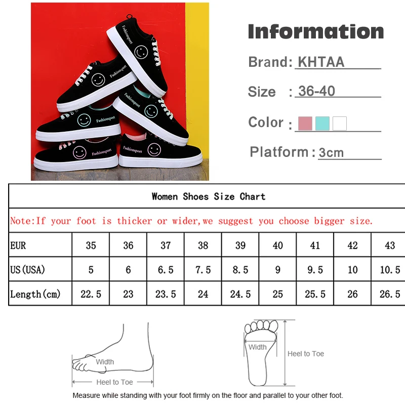 Новинка; женская Вулканизированная обувь; парусиновая обувь на плоской подошве; классические женские кроссовки на шнуровке; прогулочная модная женская обувь со смайликом