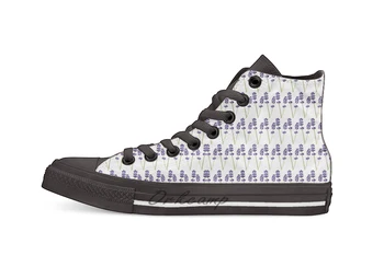 

Lavender Casual High Top Canvas shoes sneakers For Drop shipping