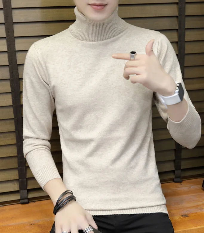 Winter Thick Warm High Neck Thick Warm Sweater Men