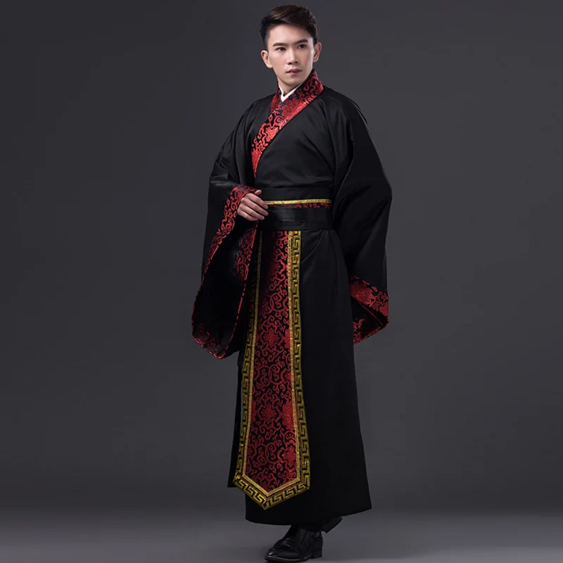 Мужские китайские хлопковые одеяния буддийских монахов танцевальные костюмы ханьфу костюм Хана династии мужская одежда древняя одежда