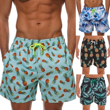 

Men'S Short Swim Trunks Beach Shorts With Pockets For Surfing Running Swimming Waterproof Summer Male Casual Board Shorts