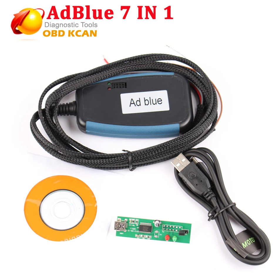 5 pcsadblue emulator7in 1 Adblue Удалить инструмент Adblue Эмулятор 7 в 1 для 7 видов грузовых автомобилей с programmig адаптер AdBlue 7 в 1