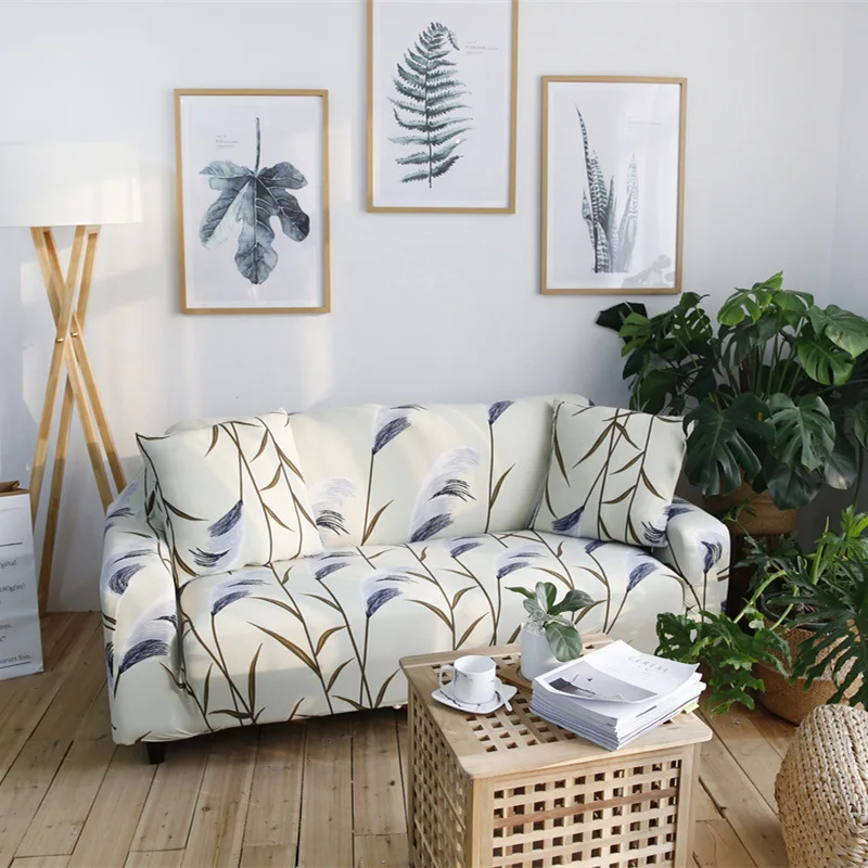 Best Cheap Universal Sofa Cover Stretch Elastic Loveseat Sofa Furniture Cover Living Room Single Double Three Four Seat Slipcover