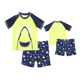 

2019 Kavkas Kids Boys Swimming Wear Cool Animals Cartoon Printed Baby Boy Swimsuit Beach Wear Fish Pattern Child Bathing Suit