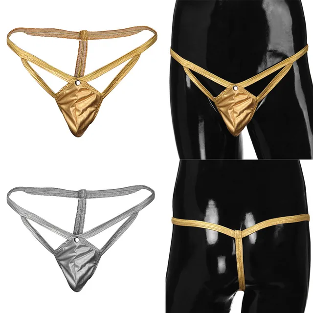 mens g string Hot Fashion 2018 Seductive Lingerie Artificial Leather