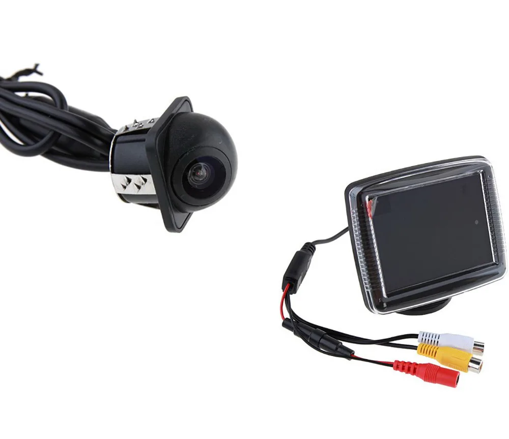 

XYCING 3.5 Inch TFT LCD Monitor Car Rear View Monitor RVC_082 + Night Vision Waterproof Car Rear View Camera Backup Camera E318