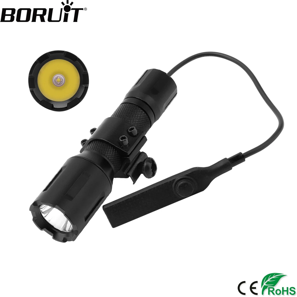 

BORUiT C6-1 XPG2 LED Flashlight Single File IPX4 Waterproof Torch 500LM Bicycle Lantern Camping Flash Lamp by 18650 Battery