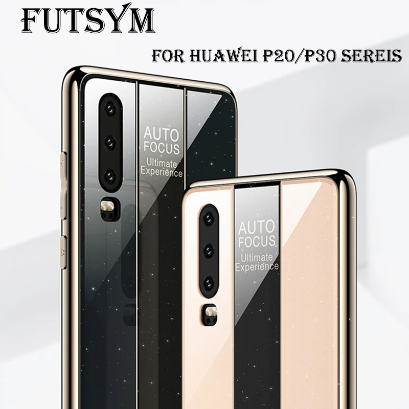 Luxury Hard PC Back Cover Case for Huawei P30 Shockproof P20 Pro Lite Soft Frame Fundas |