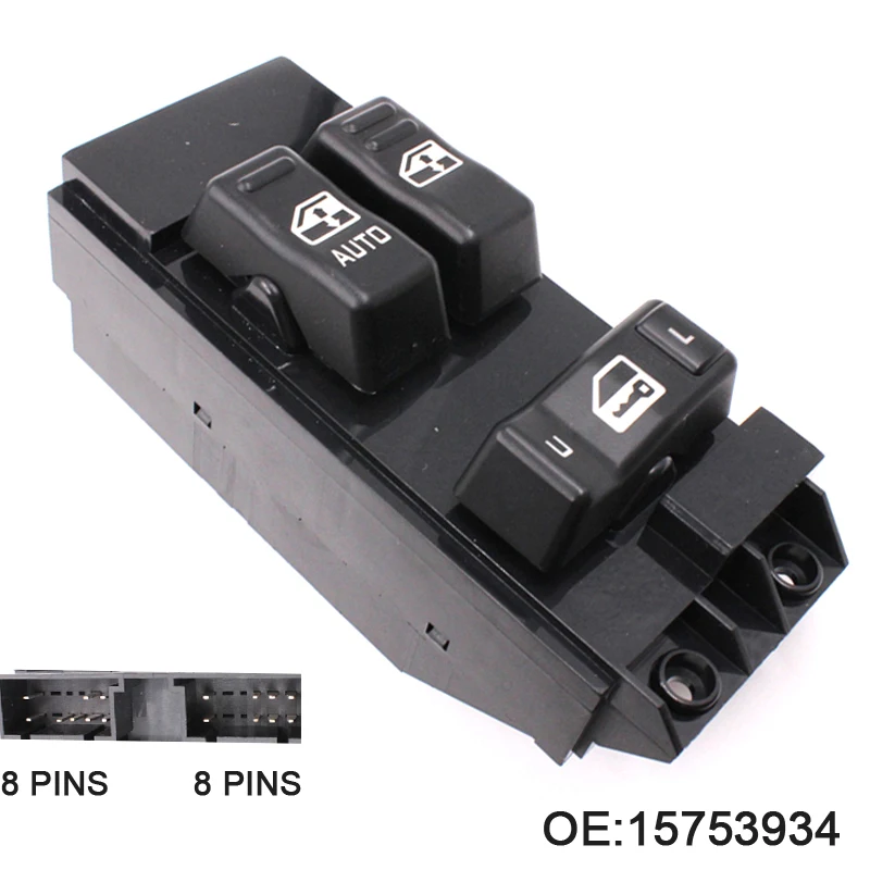 New 15753934 Electric Power Window Master Switch For 2000 2002 GMC