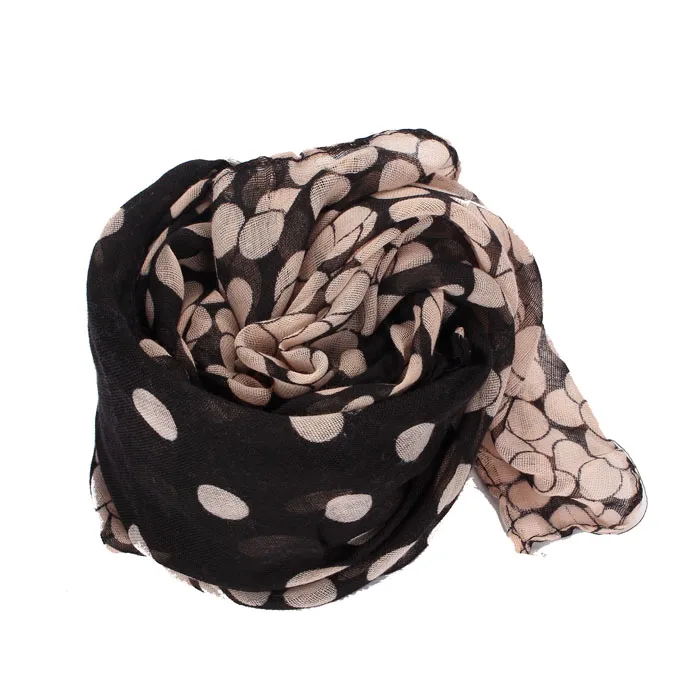 2 цвета Dot печати зимний шарф для женщин базовые шали и шарфы для Sciarpa Cachecol Bufanda