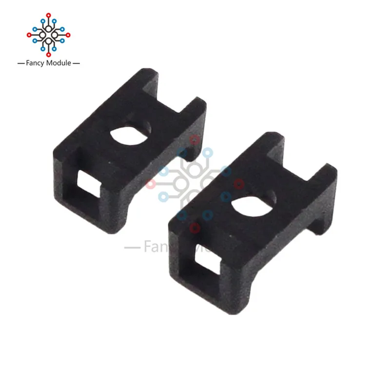 50Pcs 5mm HC-1 Nylon Cable Saddle Shape Tie Holder Mount Wire Holder