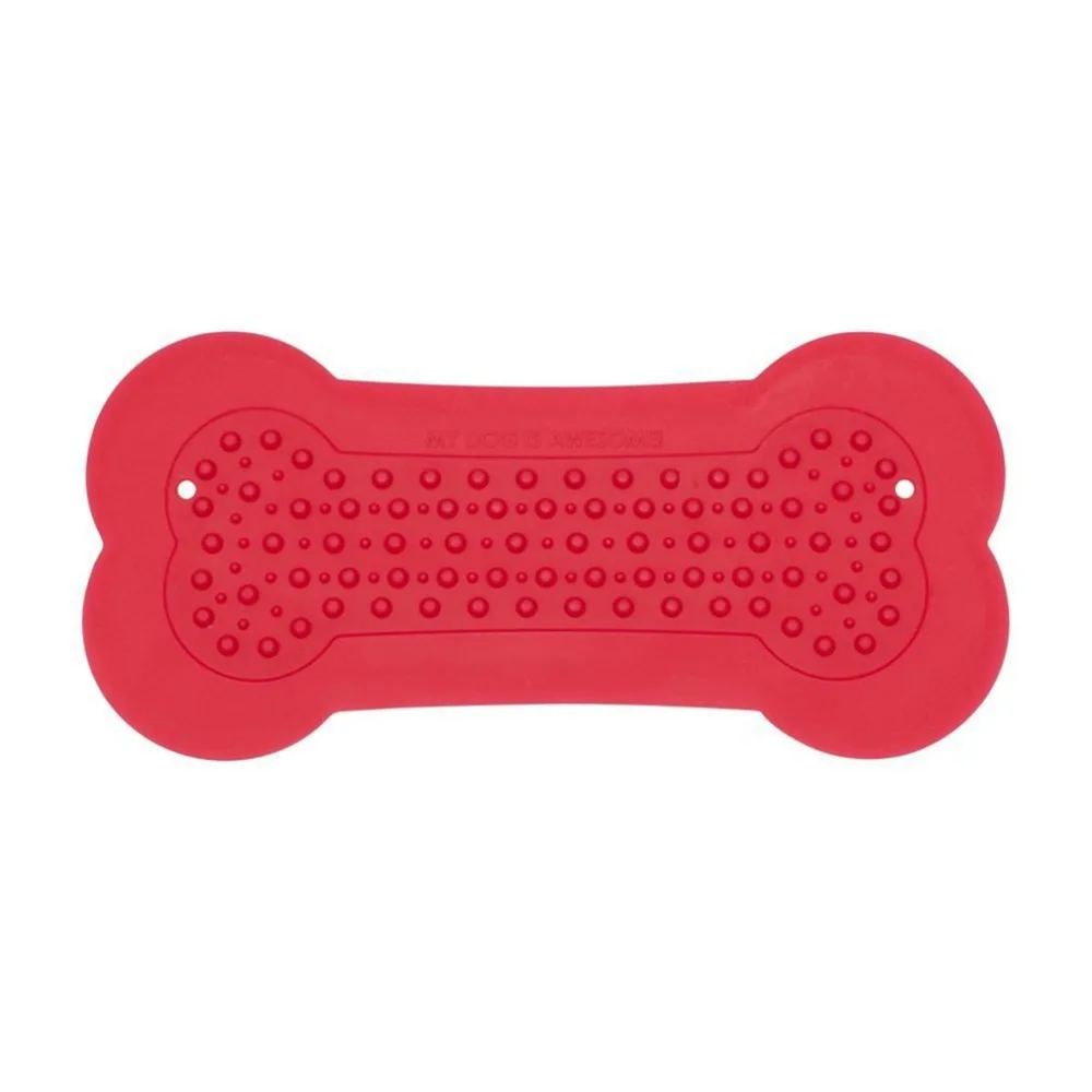 Practical Dog Bathroom Shower Stickers Soft Silicone Bone Stickers Pet
