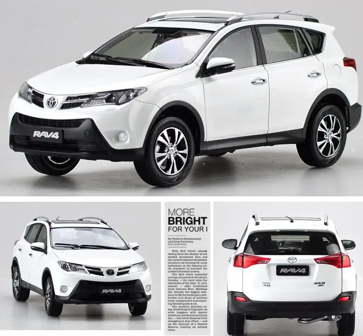 Оригинальный 1:18 advanced сплава модели автомобиля, высокая моделирования 2015 RAV4 внедорожник Toyota, высокое качество Коллекционная модель