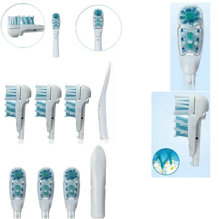 4pcs/pack 4734 Model Battery Toothbrush Head Soft Bristles Replacement for Oral B Dual Clean Complete Brush Heads 4pcs/pack 4734 Model Battery Toothbrush Head Soft Bristles Replacement for Oral B Dual Clean Complete Brush Heads