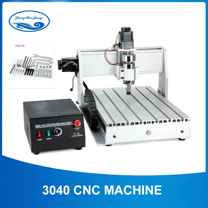 

300W Mini CNC 3040 3 axis air spindle CNC Router Engraver metal Cutting Milling Engraving Machine wood engraver factory outlet