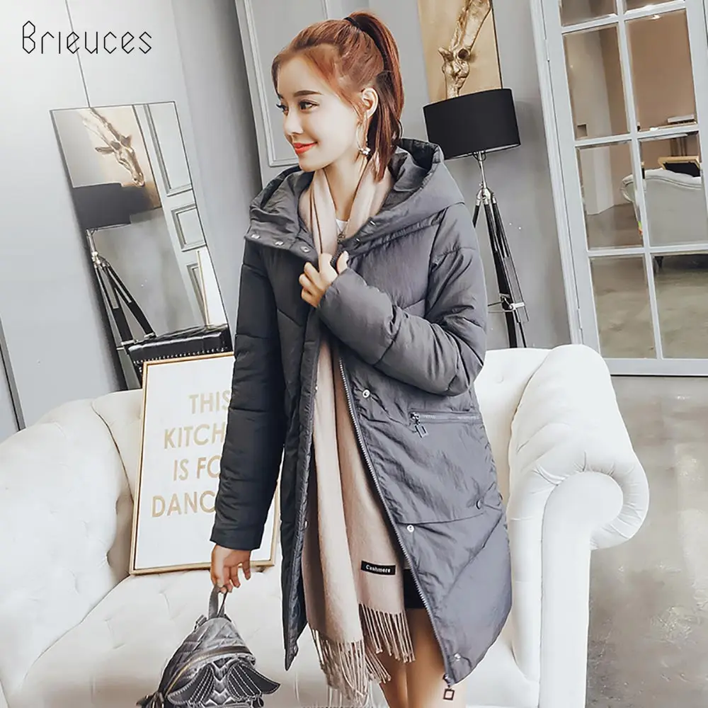 Brieuces 2018 wadded jacket female new winter jacket women down cotton jacket long parkas ladies winter coat plus size S-3XL Brieuces 2018 wadded jacket female new winter jacket women down cotton jacket long parkas ladies winter coat plus size S-3XL