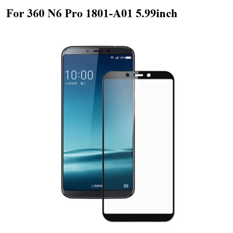 2 шт. ультратонкая защита экрана закаленное стекло для 360 N 6 PRO 6pro полная Qiku N6 1801