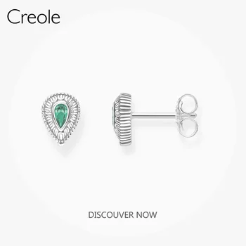 

Ear Stud Earrings Green Water Drop,2019 Accessories Fashion Jewelry 925 Sterling Silver Trendy Boutique Queen Gift For Women