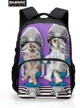 Preppy Style Children Animal Bagpack Cute Pug Dog Printing School Backpacks For Teenager Girls Casaul Backpack For Kids Students