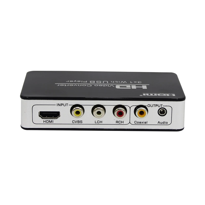 2018 Новый HDMI конвертер USB медиаплеер композитный AV CVBS к видео адаптер 720 P 1080 P|usb to