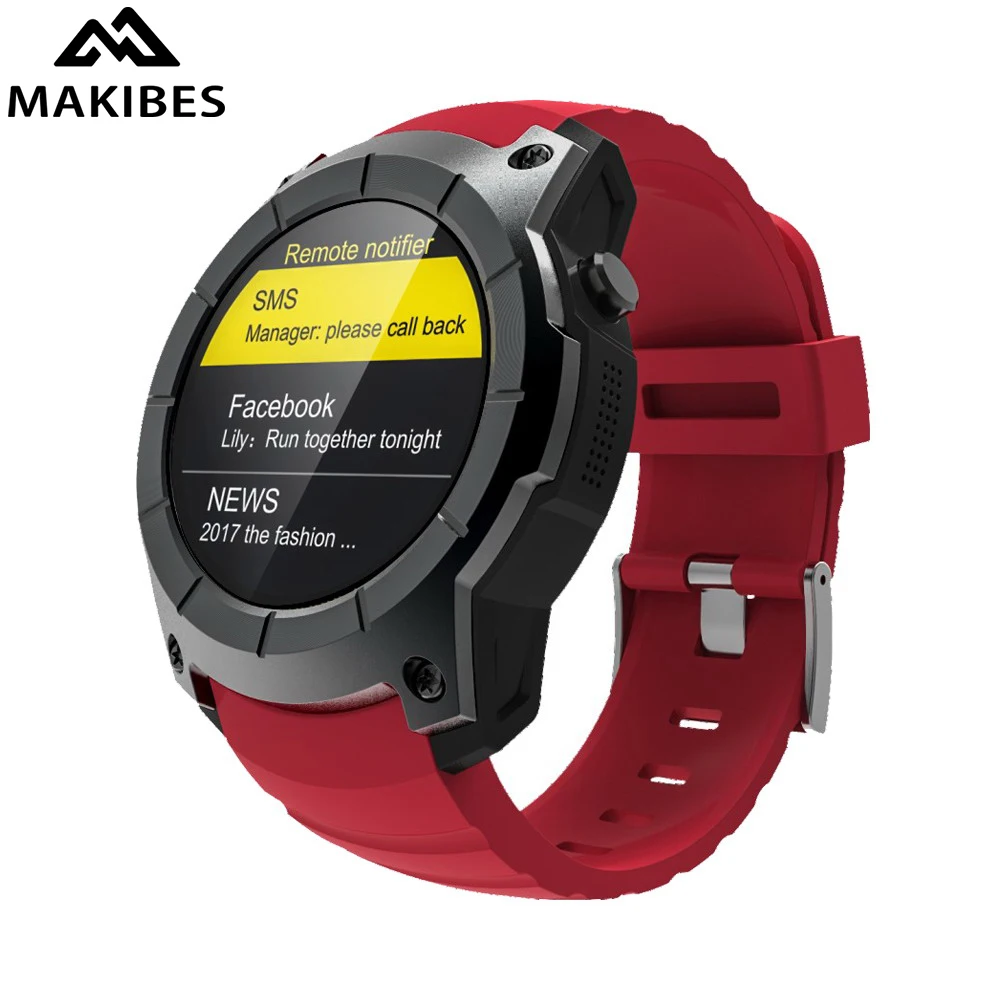 Новые спортивные часы Makibes G05 gps MTK2503 1,3 ''с цветным экраном, умные часы, многофункциональные спортивные умные часы, монитор сердечного ритма, Bluetooth 4,0