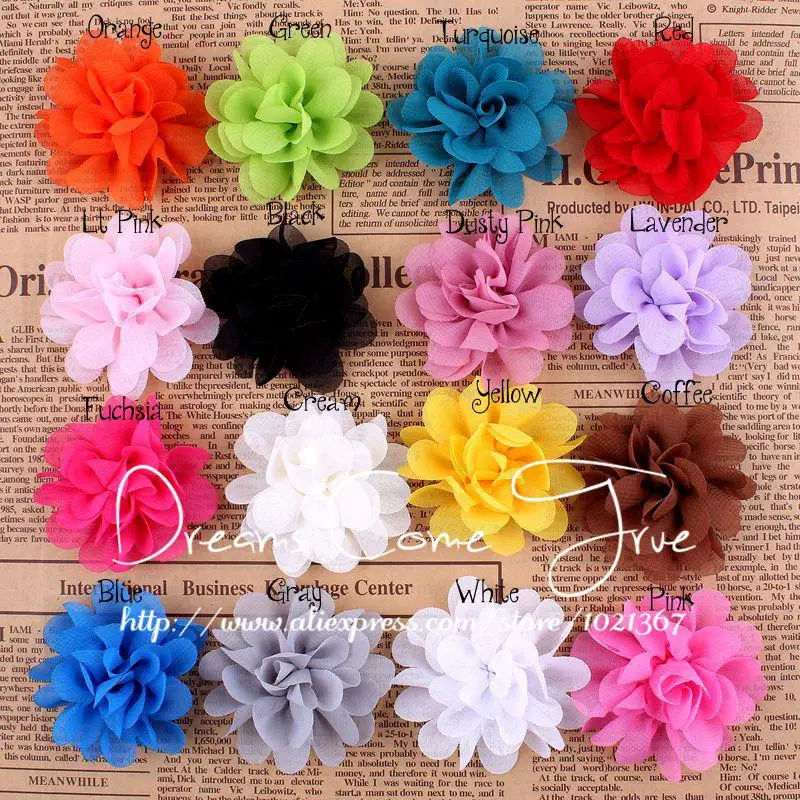 Искусственные цветы для волос 20 шт./лот 2 дюйма 16 цветов|artificial flowers|flowers forflower crochet |