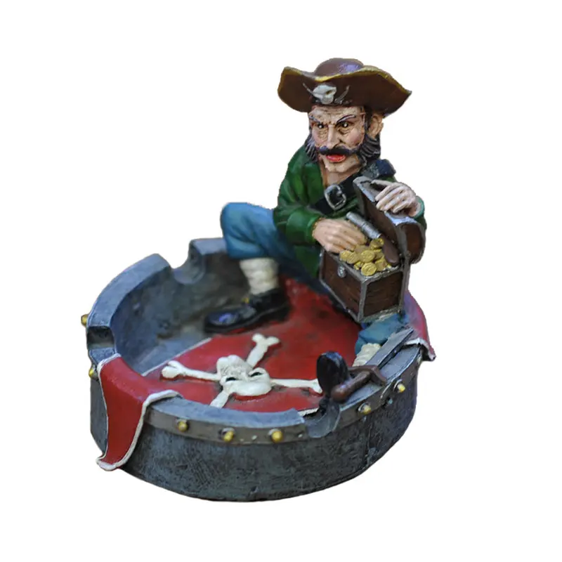 Pirates Caribbean Ashtray Nautical Vintage Craft Special Home