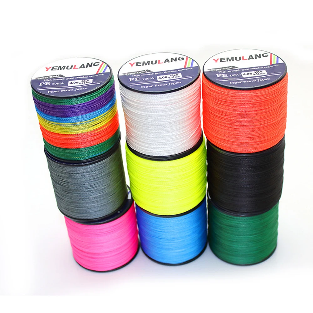 

New PE Line 500M 4 Core Braided Lure Fly Carp Fishing Line Pesca Peche A La Carpe