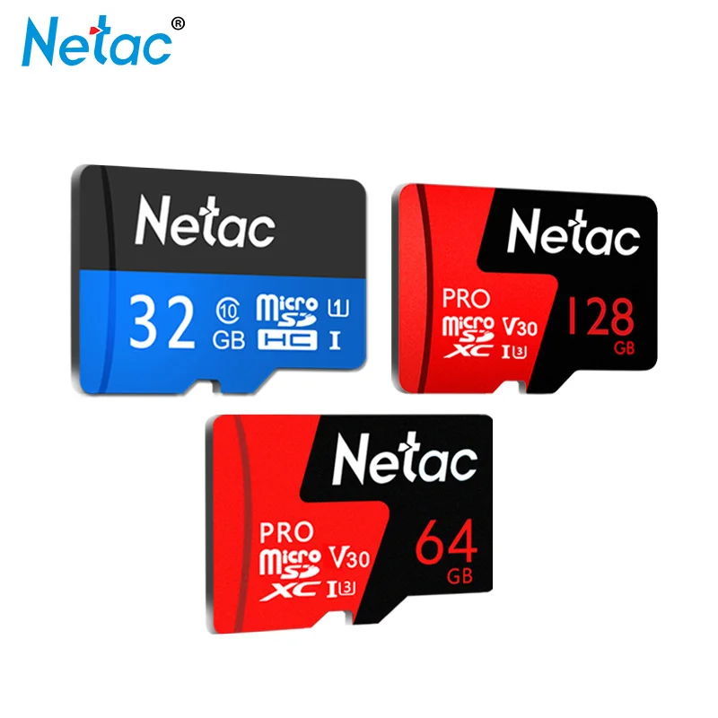 Netac карты памяти 64 GB V30 Micro SD карта SDXC 128 GB 32 ГБ карты памяти C10 карта памяти Mini для смартфонов Бесплатная доставка