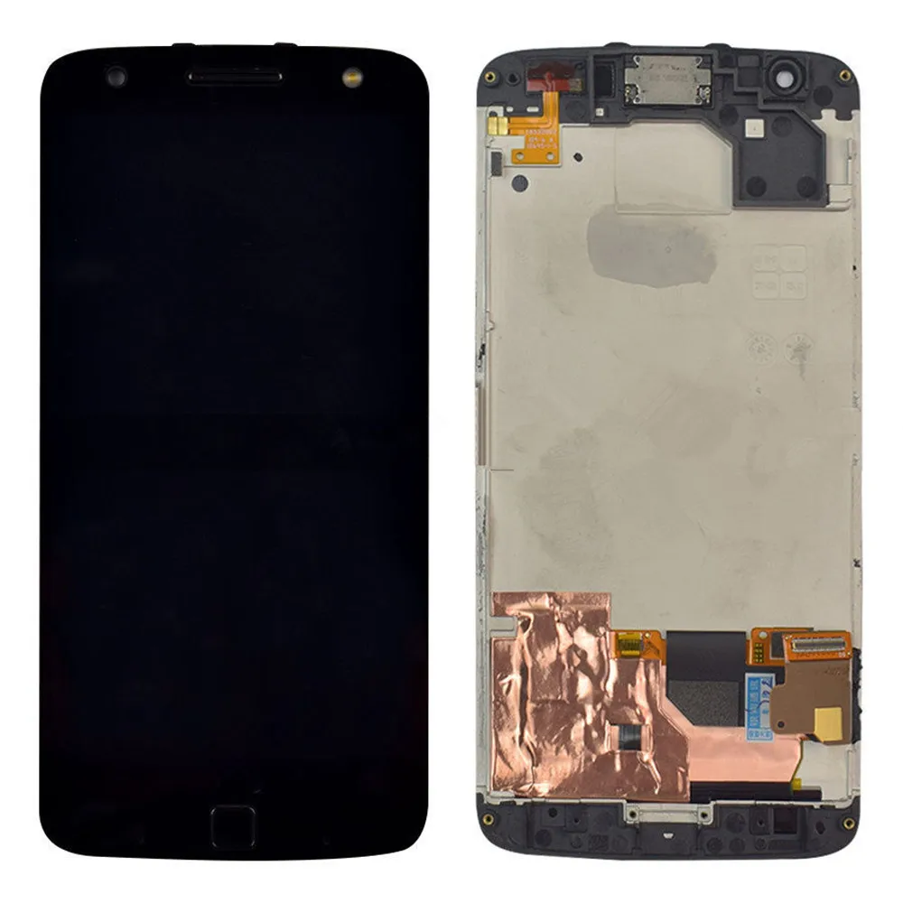 

For Motorola MOTO Z Force Droid XT1650-02 Black LCD Display Touch Screen Digitizer Frame Assembly
