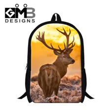Elk backpack Brand Animal 3D Cat Laptop Backpack 15.6 inch School Student Computer Backpack Girls Tactical Backpack Outdoor Teenager Herschel