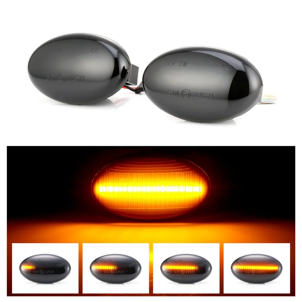 

2 pieces Flowing Car Side Marker Blinker Light For Mercedes Benz Smart W450 W452 A-Class W168 Citan W415 Vito W639 W447