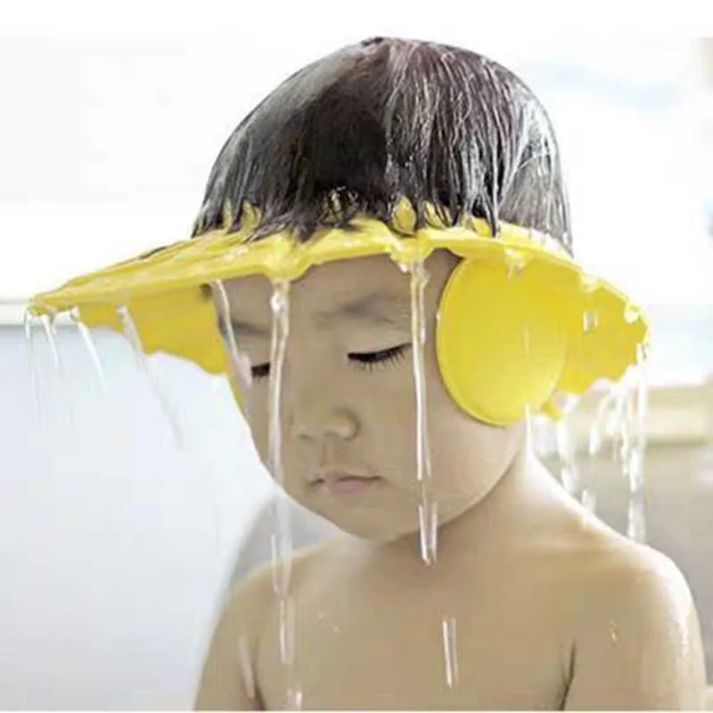 

Baby High-elastic Earmuffs Shampoo Cap, Sun Hat, Haircut hat. Material · EVA. Function; Shampoo, sSunshade, Haircut,