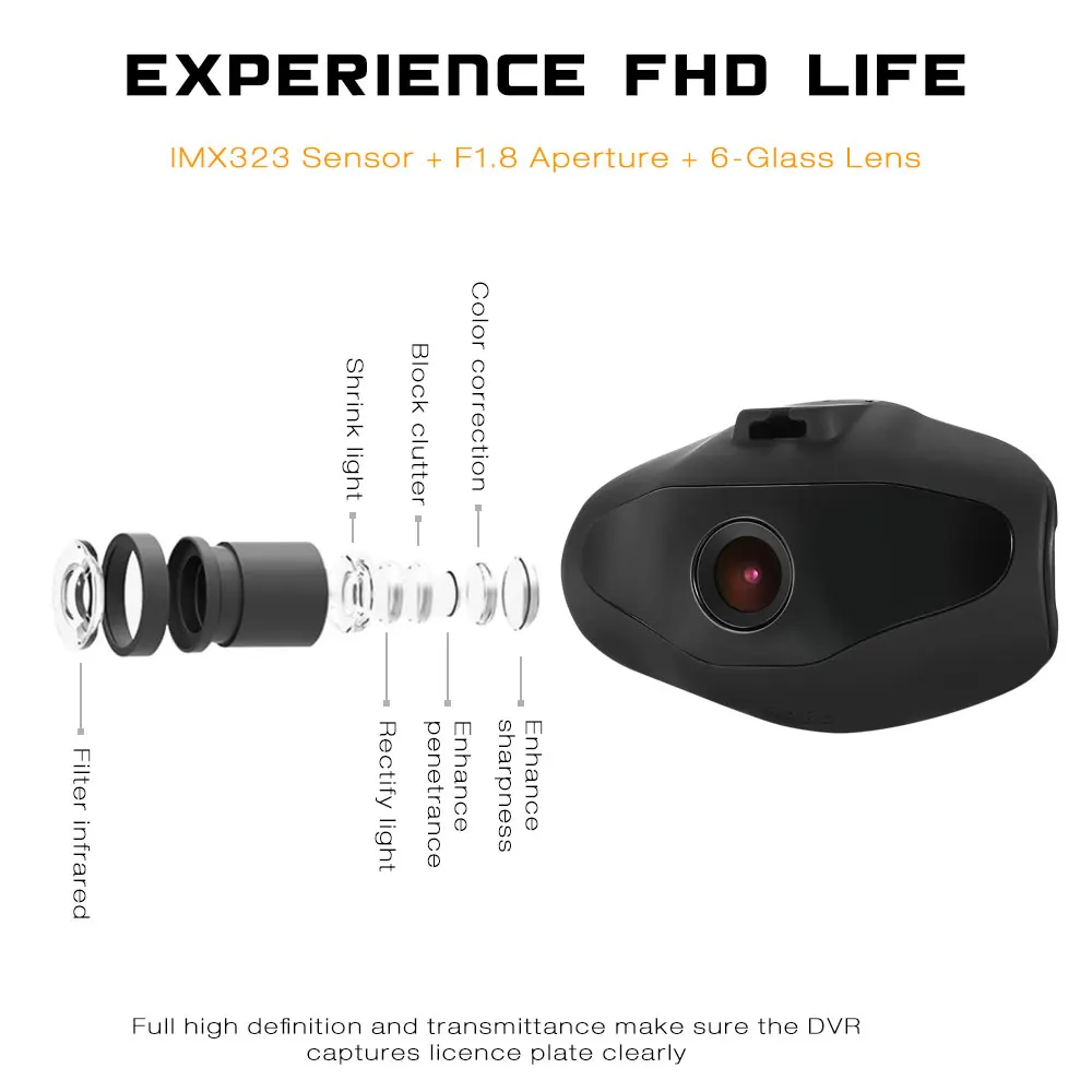E1 Новатэк Wi Fi Скрытая регистраторы 1080 P 30fps 140 градусов Видеорегистраторы для