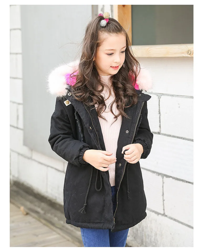 teenage girls winter coat long 2017 children's parkas red green padded thick fur hooded winter jackets for girls clothing 5 6 7 8 9 10 11 12 13 14 15 16 17 years little teenage girl winter coat jacket children winter jackets for girls  (14)