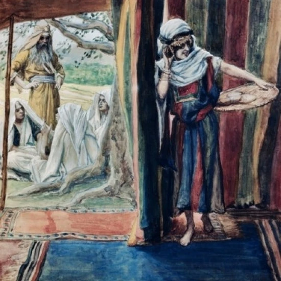 Sarah Hears and Laughs  James J. Tissot (1836-1902/French)  Jewish Museum  New York  USA Poster Print (18 x 24)