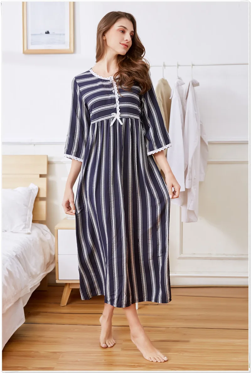 Fdfklak весенне-летнее Новое хлопковое платье для беременных комплект одежды домашние женские костюмы одежда для сна для беременных m-xxl F98