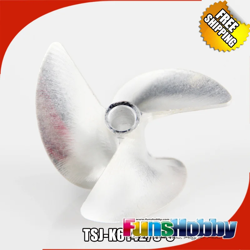 Tenshock 7075 T6 CNC Prop 3 Blade Al Drive Dog правый 4 мм Пропеллер для радиоуправляемой лодки|propeller
