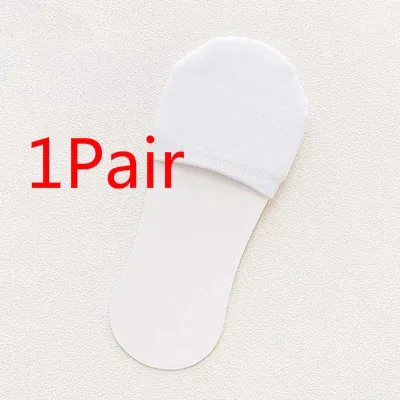 1/3/4Pairs Women Silicone Invisible Cotton Socks Slippers for Girls Summer Thin Boat Socks Non Slip Low Cut Ankle Sox Calcetines - Цвет: 1 Pair