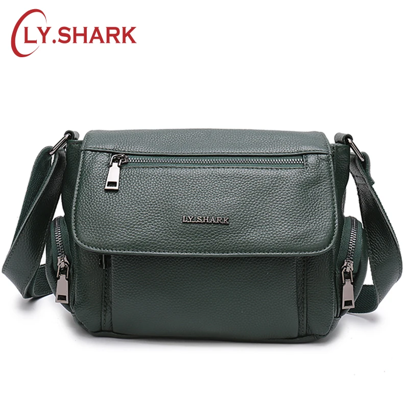 

LY.SHARK bags for women 2018 Genuine Leather Bag Women's Handbag Female Crossbody Shoulder Bag Ladies Tote Small Messenger