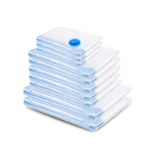 Vacuum Bag Storage Organizer for Clothes Storage Bag Transparent Foldable Seal Compressed Travel Saving Space Bags