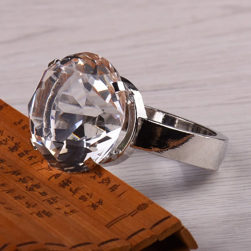Nicro креативный кристалл большой алмаз свадебное предложение Опора День Святого Валентина признание, чтобы дать подруге подарок на день рождения# ot79 - Цвет: 3cm Transparent