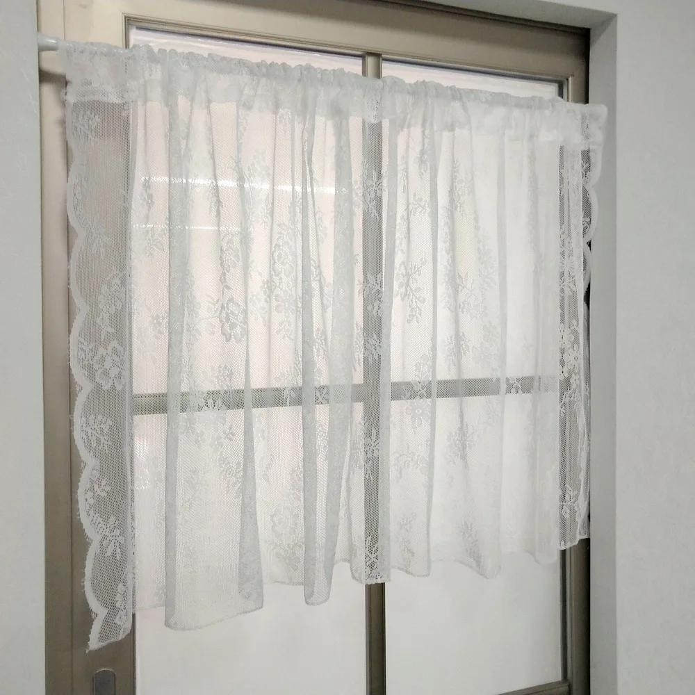 Tiyana белые кружевные короткие шторы для кухни для гостиной, окна, двери, занавески, Декор, сетка от комаров ZT136Y