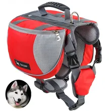 Полиэфирный рюкзак для домашних животных, рюкзак для больших собак, светоотражающая Регулируемая седельная сумка, переноска для Путешествий, Походов, для безопасности кемпинга