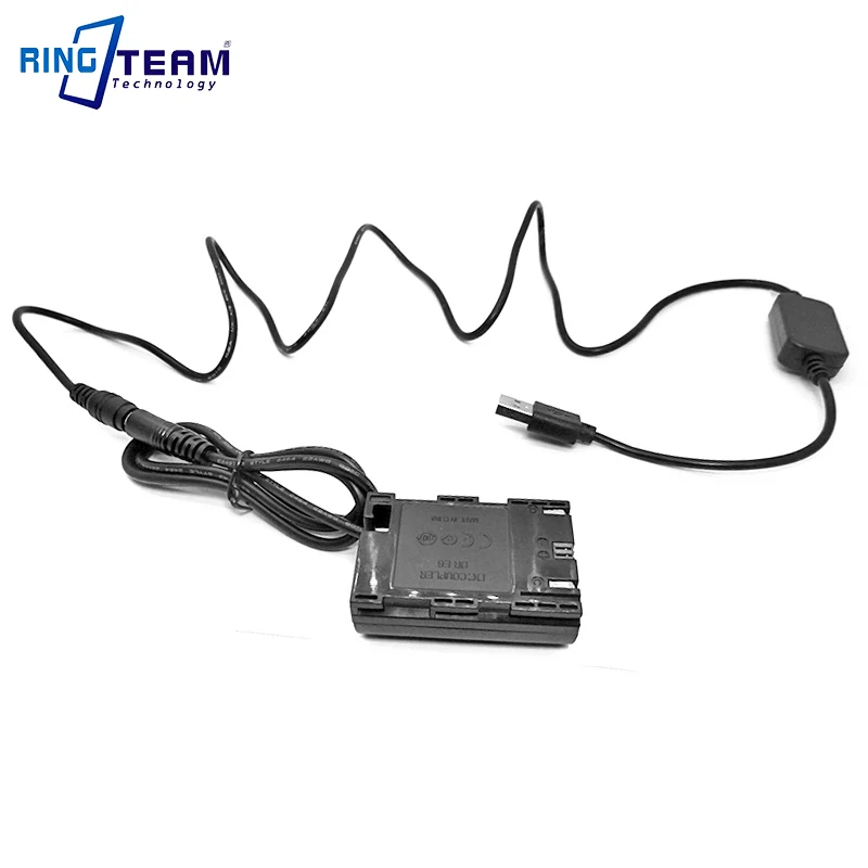 Acoplador Dr-e6 Usb Power Kit Adaptador De Ca Reemplazo Dc A Acoplador Dr-e6 Usb Power Kit Adaptador De Ca Reemplazo Dc A