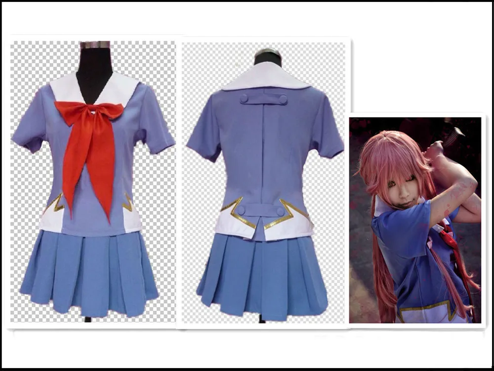 

Future Diary Mirai nikki 2nd Gasai Yuno Cosplay Costume